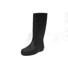 PVC Regen Stiefel (schwarze Ober- / Schwarze Sohle)